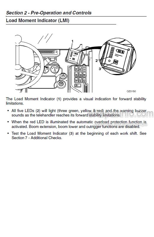 Photo 4 - JLG 4017 Operator And Safety Manual Telehandler