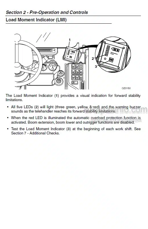 Photo 4 - JLG 4017 Operator And Safety Manual Telehandler