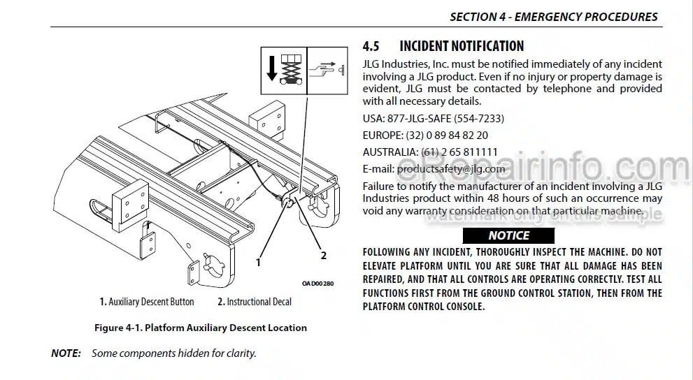 Photo 5 - JLG 530LRT Operation And Safety Manual Scissor Lift