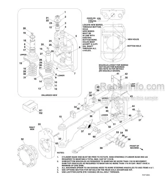 Photo 13 - JLG 544D Illustrated Parts Manual Telehandler 91364001