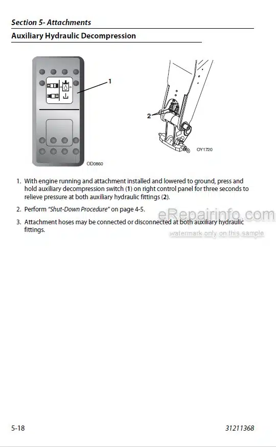 Photo 4 - JLG 742 943 1043 1055 1255 PVC1911 Operation And Safety Manual Telehandler 31211368