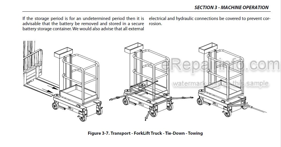 Photo 3 - JLG 830P Operation And Safety Manual Vertical Mast SN1
