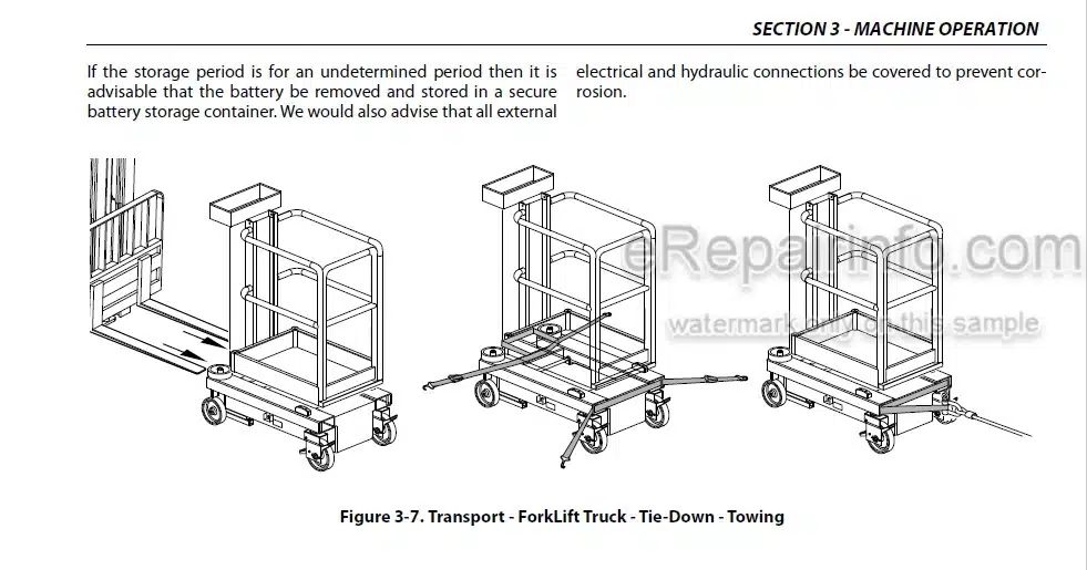 Photo 3 - JLG 830P Operation And Safety Manual Vertical Mast SN1