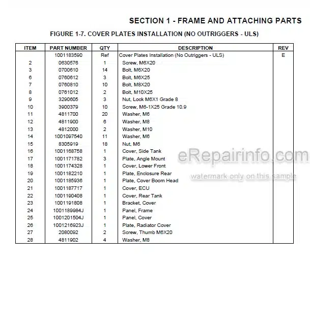 Photo 4 - JLG 925 PVC1911 2005 Illustrated Parts Manual Telehandler 31211474