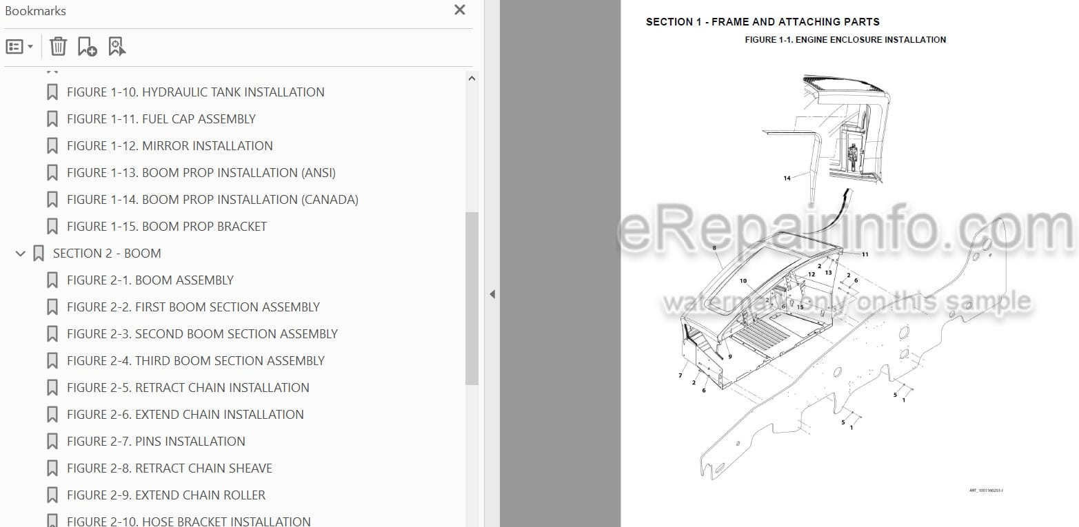 Photo 3 - JLG 943 PVC1911 2005 Illustrated Parts Manual Telehandler 31211371