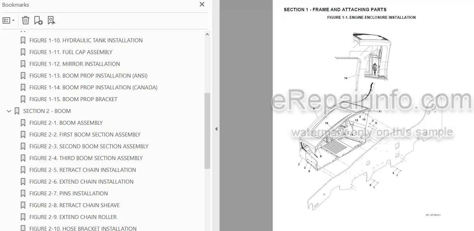 Photo 3 - JLG 943 PVC1911 2005 Illustrated Parts Manual Telehandler 31211371