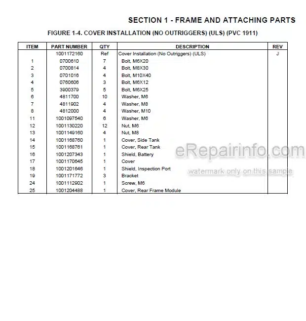 Photo 4 - JLG 943 PVC1911 2005 Illustrated Parts Manual Telehandler 31211371