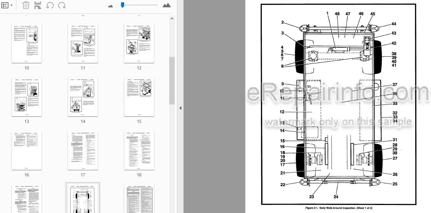 Photo 3 - JLG CM25RT CM33RT CM40RT Operators And Safety Manual Scissor Lift 3120811