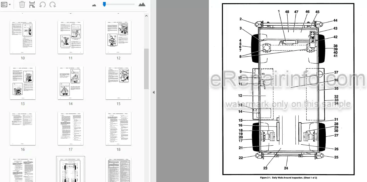 Photo 3 - JLG CM25RT CM33RT CM40RT Operators And Safety Manual Scissor Lift 3120811