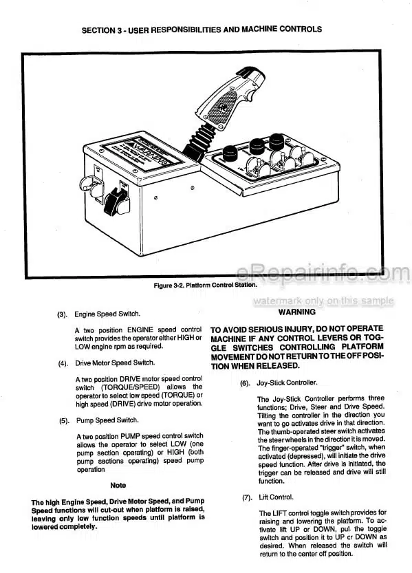Photo 1 - JLG CM33RT CM40RT Operators And Safety Manual Scissor Lift 3120659