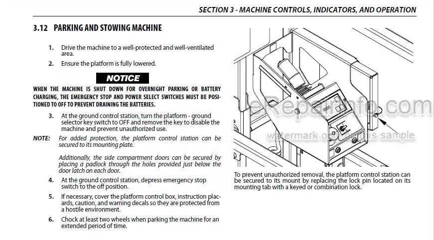 Photo 1 - JLG ES1330L ES1530L Operation And Safety Manual Scissor Lift