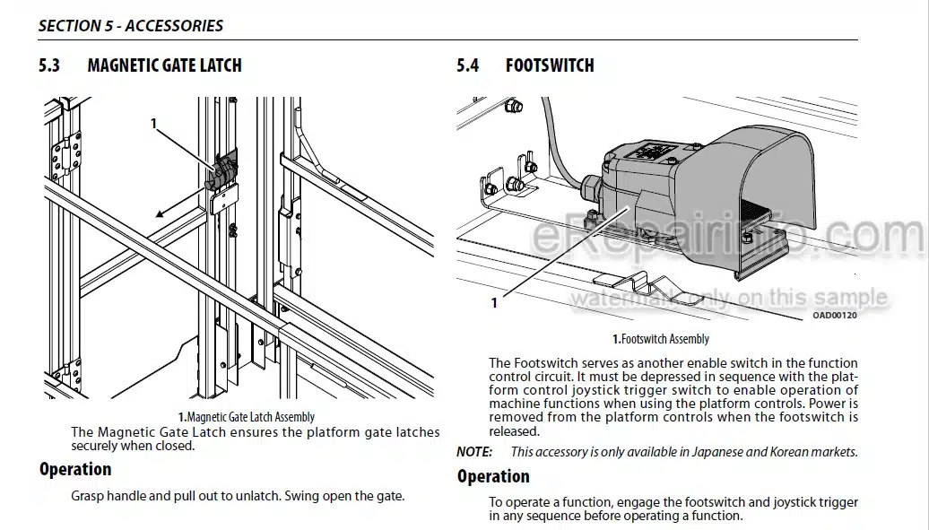Photo 4 - JLG ES1330L ES1530L PVC2004 Operation And Safety Manual Scissor Lift