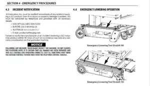 Photo 2 - JLG Ecolift 50 70 Operation And Safety Manual Vertical Mast SN2