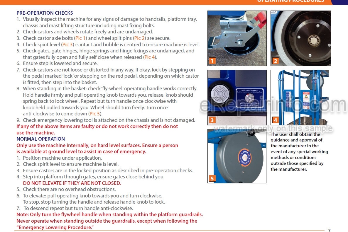Photo 1 - JLG Ecolift Operating And Maintenance Manual Power Tower