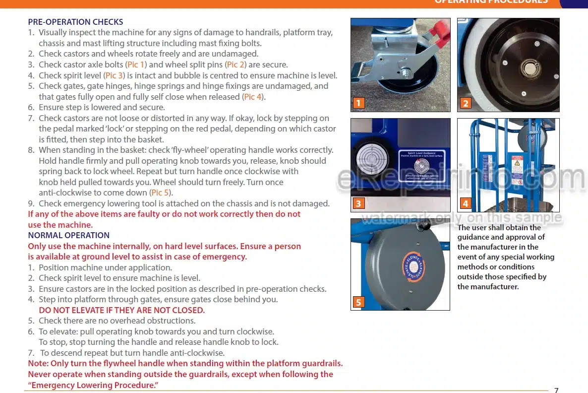 Photo 12 - JLG Ecolift Operating And Maintenance Manual Power Tower