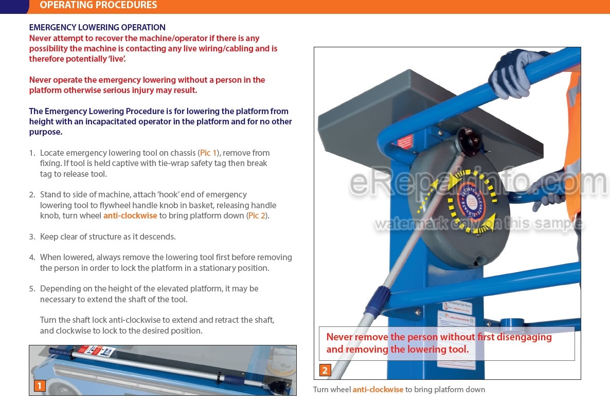 Photo 6 - JLG Ecolift Operating And Maintenance Manual Power Tower