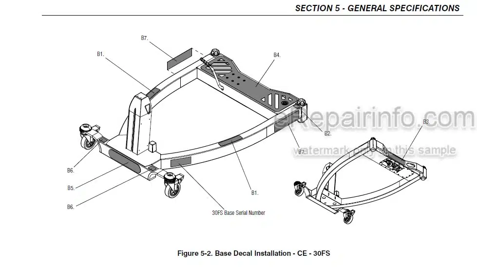 Photo 2 - JLG FS60 FS80 Operation Safety Service Maintenance Manual Liftpod