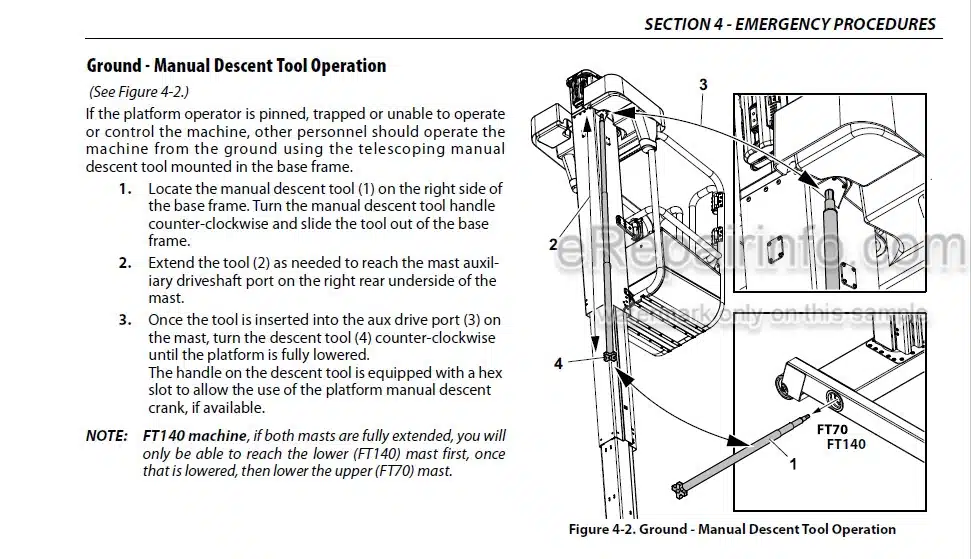 Photo 5 - JLG 4108AN Operation And Safety Manual Light Tower 1730895