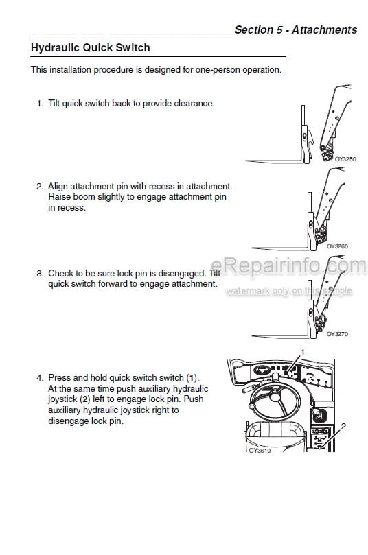 Photo 4 - JLG G10-55A G12-55A Operation And Safety Manual Telehandler SN2