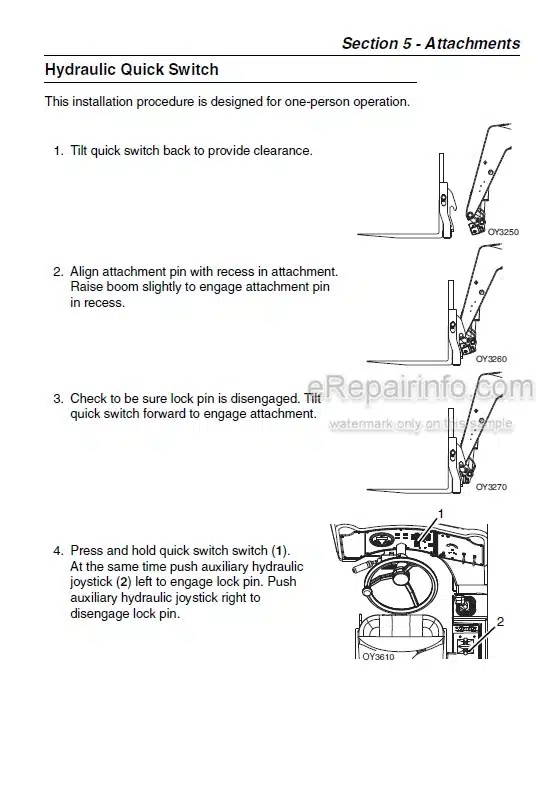 Photo 4 - JLG G10-55A G12-55A Operation And Safety Manual Telehandler SN2