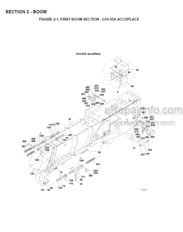 Photo 1 - JLG G10-55A G15-55A Accu Place Illustrated Parts Manual Telehandler 31200454