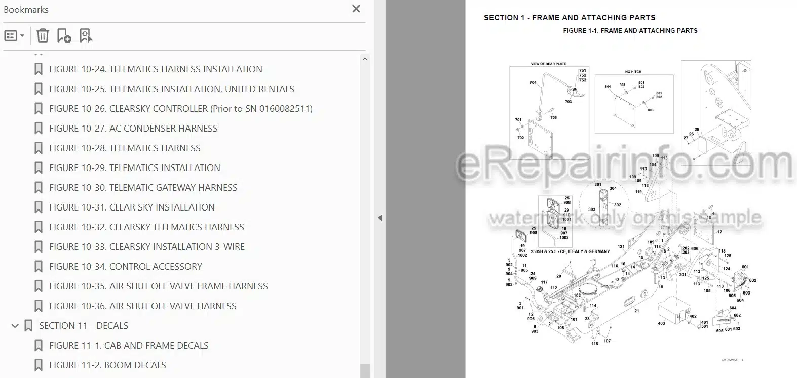 Photo 3 - JLG G5-18A 2505H Agrovector 25.5 Illustrated Parts Manual Telehandler 31200725