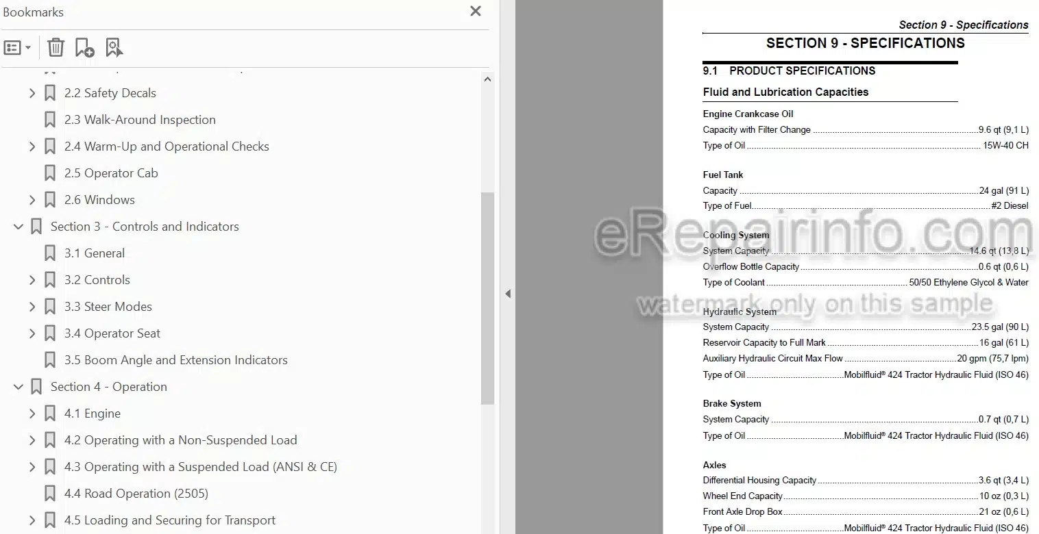 Photo 3 - JLG G5-18A 2505 Operation And Safety Manual Telehandler