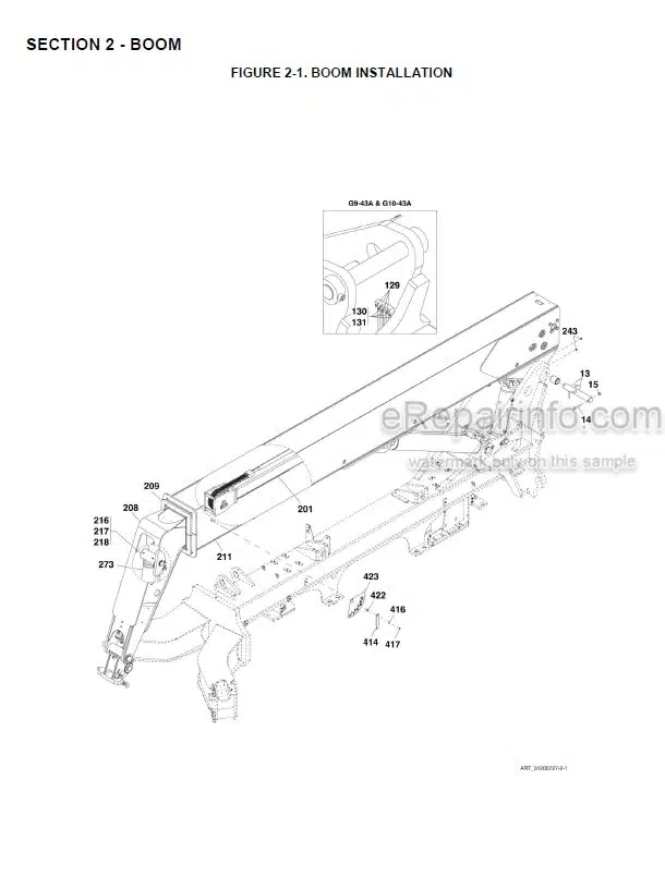 Photo 4 - JLG G6-42A G9-43A G10-43A Illustrated Parts Manual Telehandler 31200727