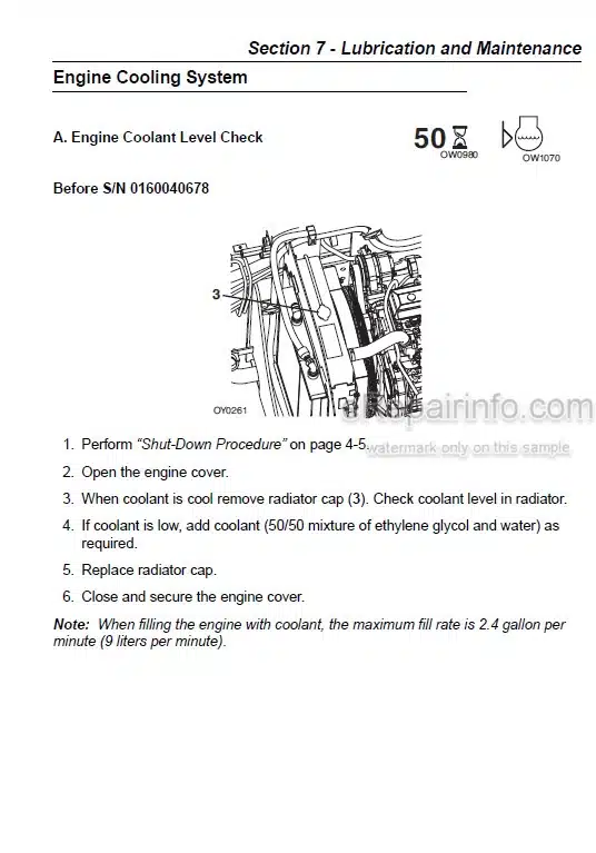 Photo 2 - JLG G6-42A Operation And Safety Manual Telehandler SN