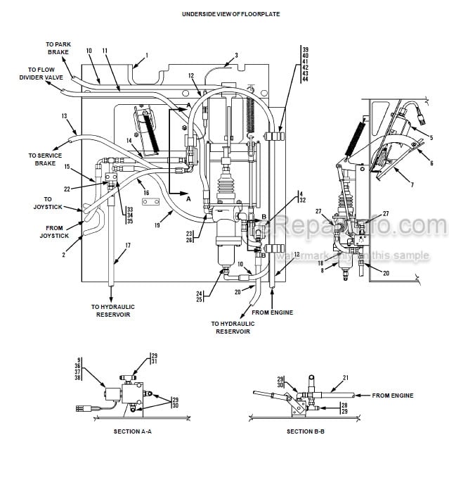 Photo 6 - JLG Gradall 522 524 Illustrated Parts Manual Telehandler 9108-4020