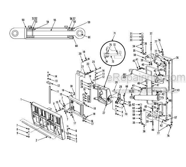 Photo 6 - JLG Gradall 534C-9 534C-10 Parts Manual Telehandler 2460-4100