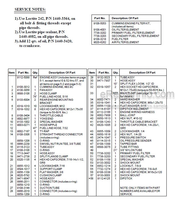 Photo 4 - JLG Gradall 534D-6 534D-6 Turbo Illustrated Parts Manual Telehandler 9133-4006