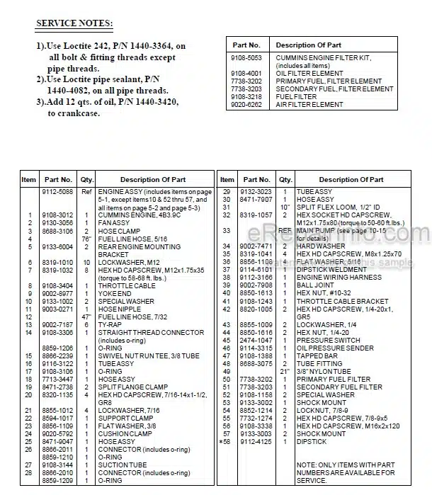 Photo 4 - JLG Gradall 534D-6 534D-6 Turbo Illustrated Parts Manual Telehandler 9133-4006