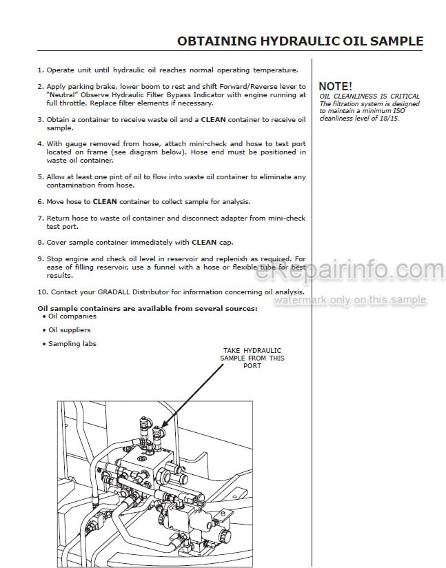 Photo 3 - JLG Gradall TF6-42 Owner Operator Manual Telehandler 91504003