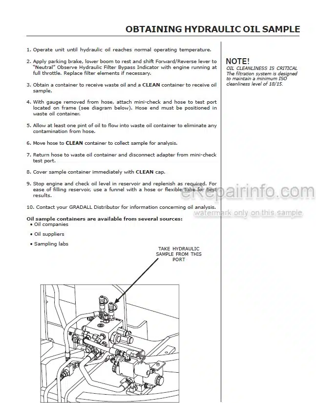 Photo 3 - JLG Gradall TF6-42 Owner Operator Manual Telehandler 91504003