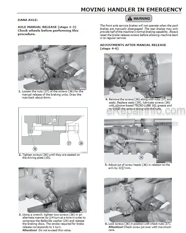 Photo 8 - JLG Gradall TF6-42 Owner Operator Manual Telehandler 91504003