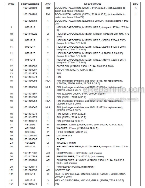 Photo 4 - JLG L2906H To Agrovector 35.7 Illustrated Parts Manual Telehandler 31200566