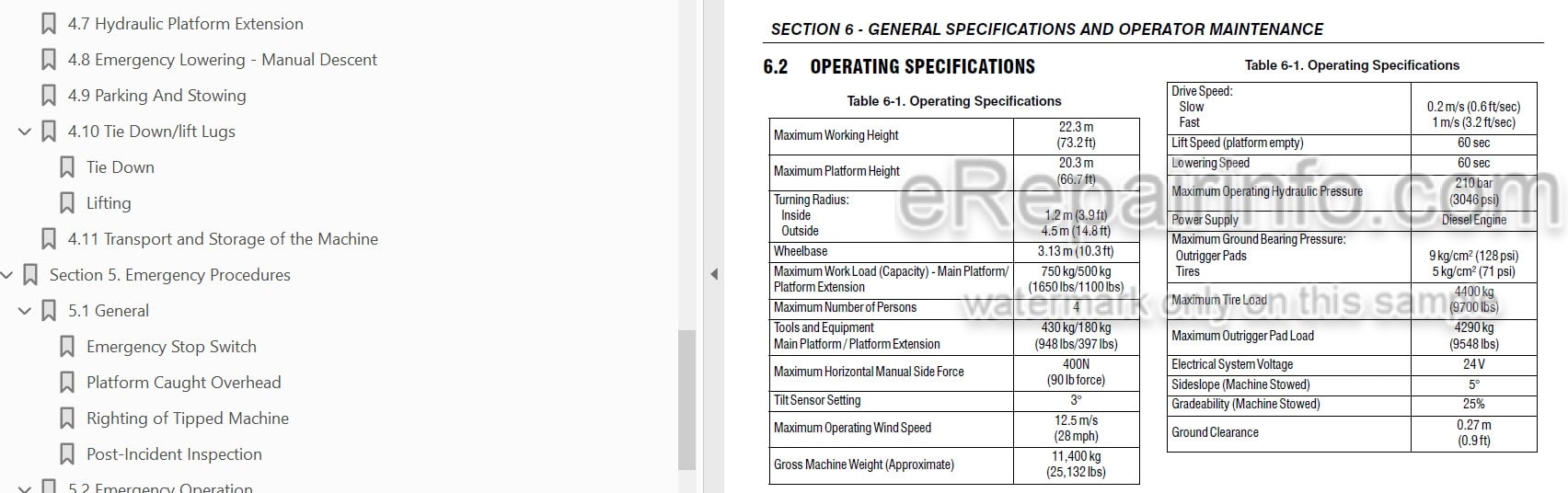 Photo 3 - JLG Liftlux 203-24 Operation Safety Maintenance Manual Scissor Lift
