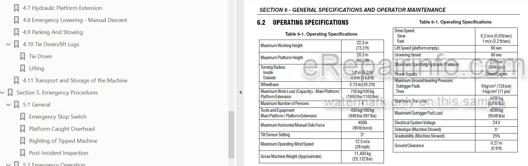 Photo 3 - JLG Liftlux 203-24 Operation Safety Maintenance Manual Scissor Lift