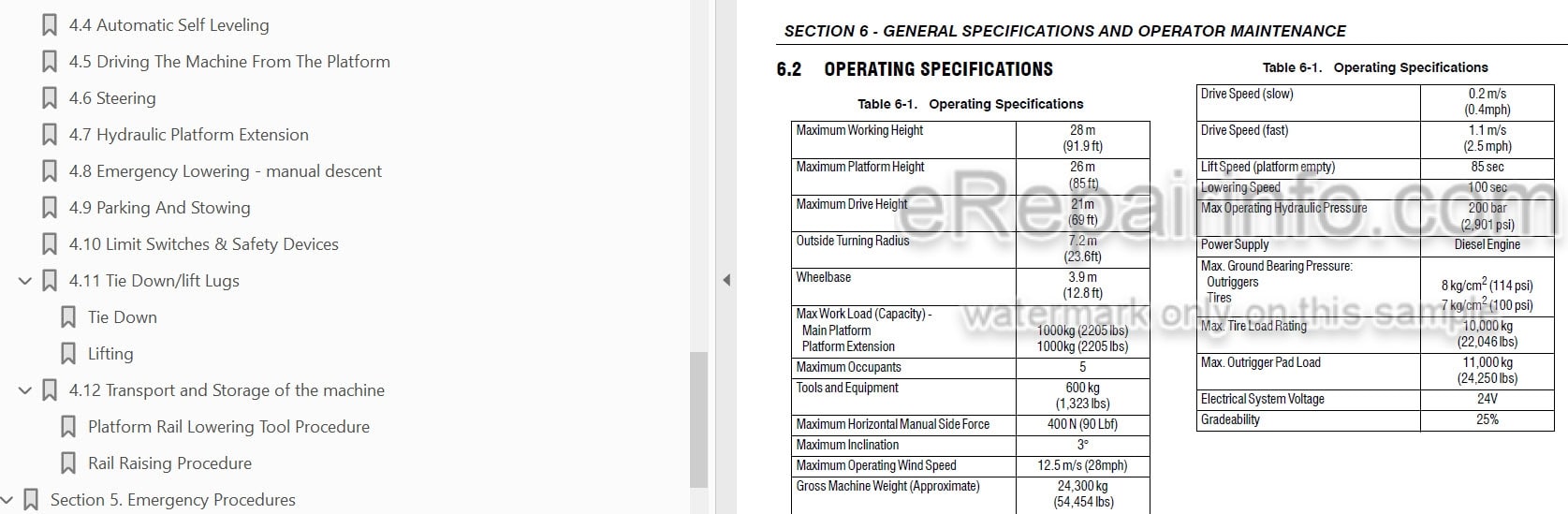 Photo 3 - JLG Liftlux 260-25 Operation And Safety Manual Scissor Lift