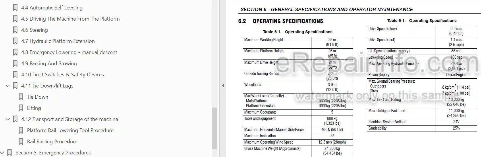 Photo 3 - JLG Liftlux 260-25 Operation And Safety Manual Scissor Lift