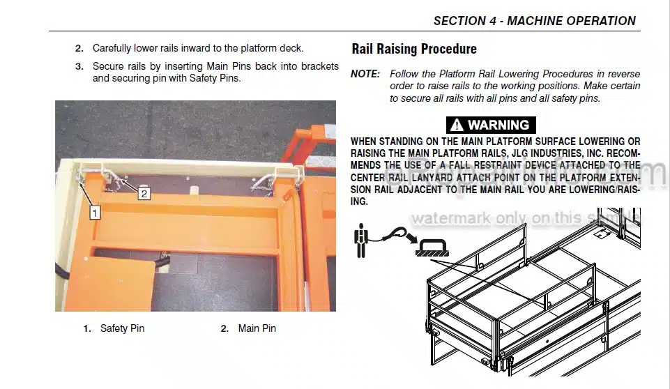 Photo 4 - JLG Liftlux 260-25 Operation And Safety Manual Scissor Lift SN1