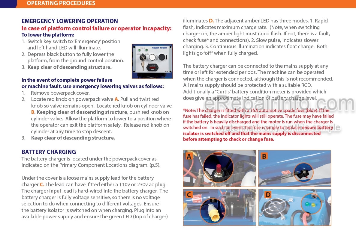 Photo 3 - JLG Operating And Maintenance Manual Power Tower