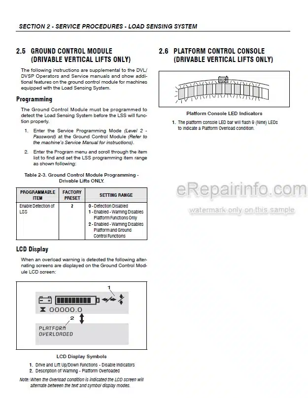 Photo 5 - JLG 9MP Operators And Safety Manual Vertical Mast