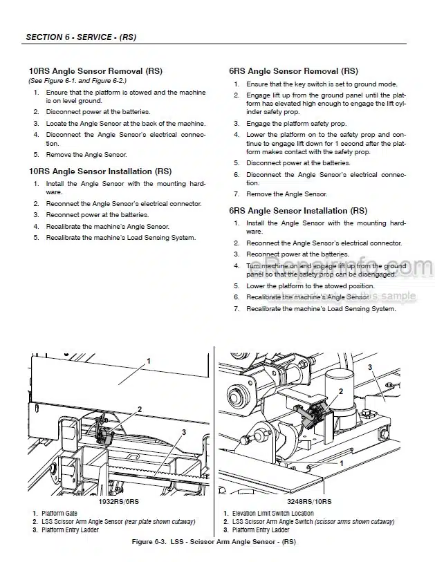 Photo 6 - JLG 1930ES 2032ES 2632ES 2646ES 3246ES MOL70 Operation And Safety Manual Scissor Lift