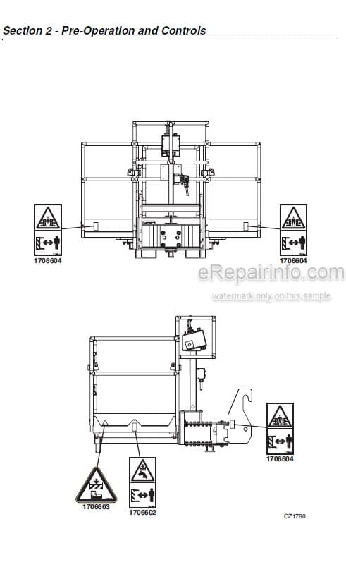 Photo 3 - JLG Operator And Safety Manual Platform For Telehandler Models 3513 4013 4017