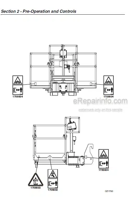 Photo 6 - JLG Operation And Safety Manual Telehandler Personnel Work Platform PVC1911