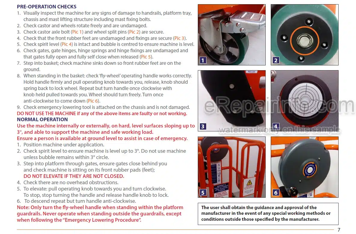 Photo 2 - JLG Pecolift X Operating And Maintenance Manual Power Tower