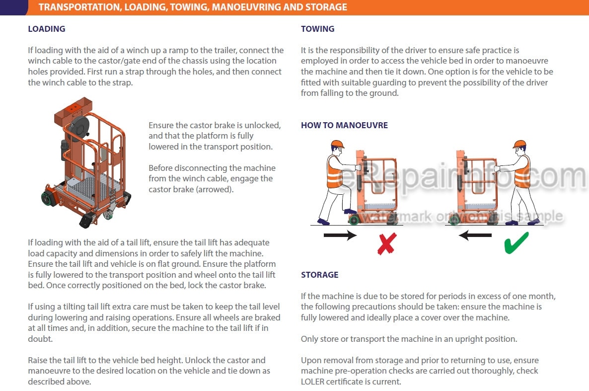 Photo 4 - JLG Pecolift X Operating And Maintenance Manual Power Tower