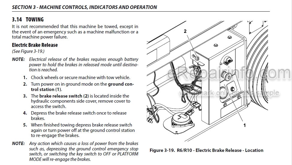 Photo 3 - JLG R6 R10 Operation And Safety Manual Scissor Lift